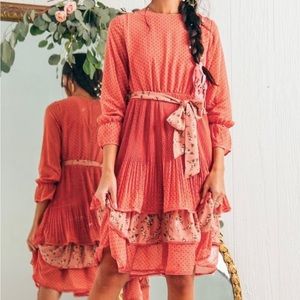 Ivy City Co La De Dot Tiered Dress